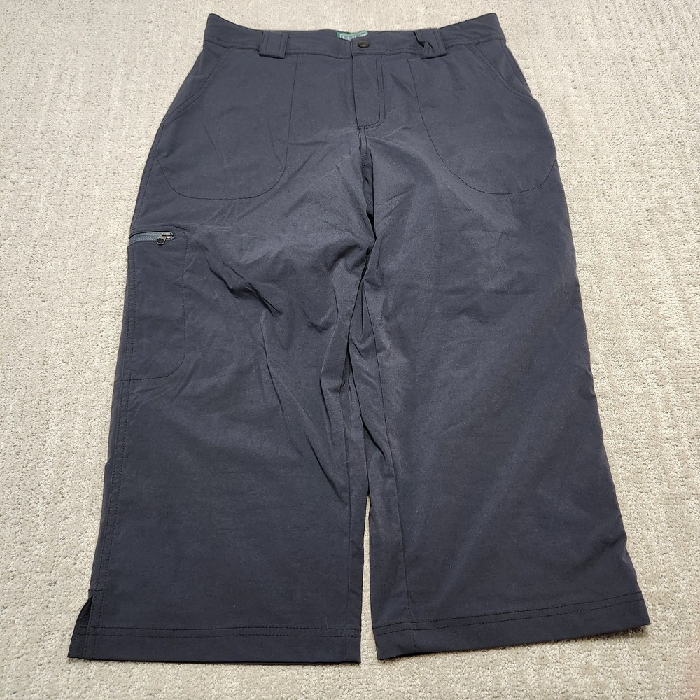 LL Bean Cycling Pants Women‎ Small Comfort Trail Padded Full Seat Straight Crop